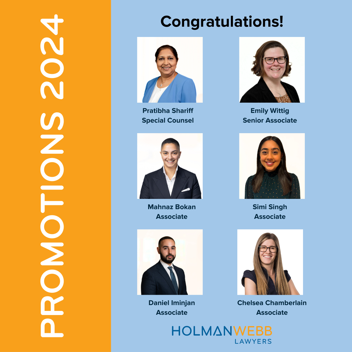 Celebrating Promotions Across our Firm!
